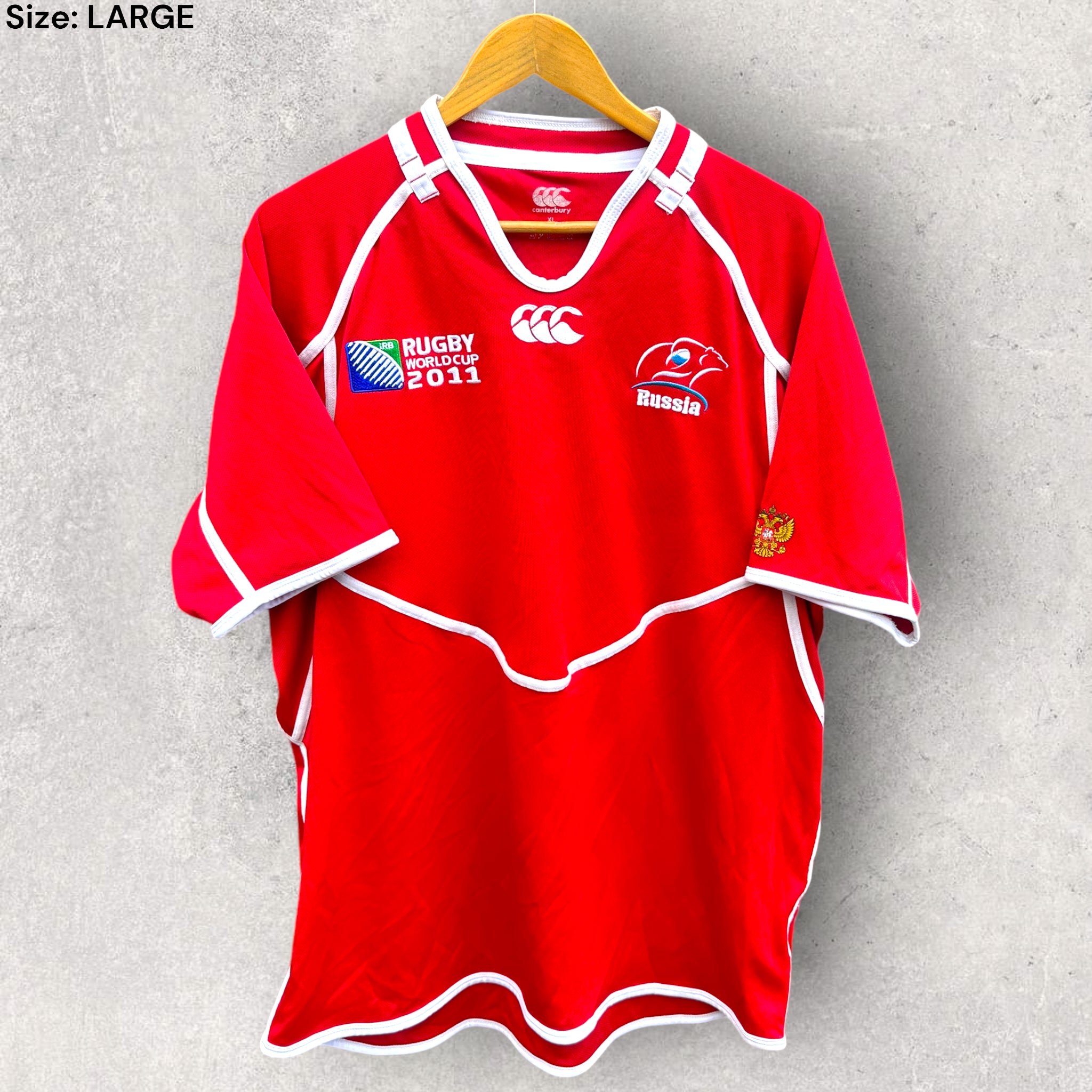 RUSSIA 2011 RUGBY WORLD CUP JERSEY – THRILLOFTHETHRIFT