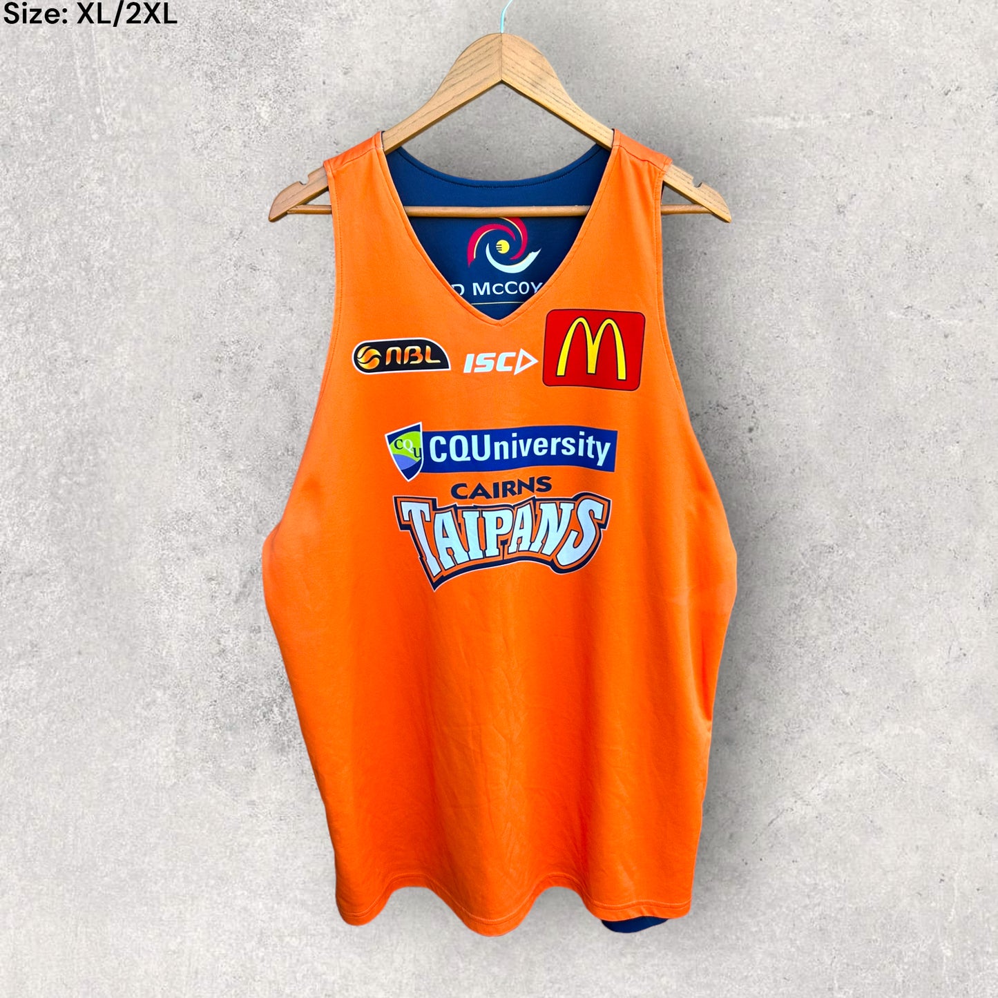 CAIRNS TAIPANS ISC PLAYER ISSUED REVERSE TRAINING JERSEY