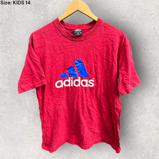 ADIDAS RED VINTAGE KIDS SHIRT