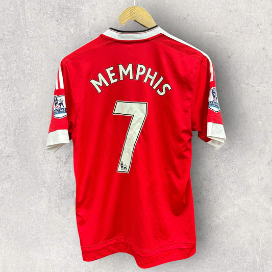 MEMPHIS DEPAY MANCHESTER UNITED 2015-2016 ADIDAS HOME FOOTBALL JERSEY