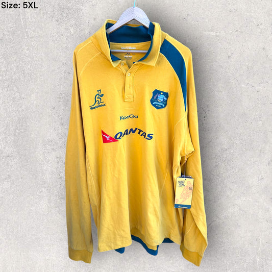 AUSTRALIAN WALLABIES KOOGA LONG SLEEVE RUGBY UNION JERSEY BRAND NEW WITH TAGS