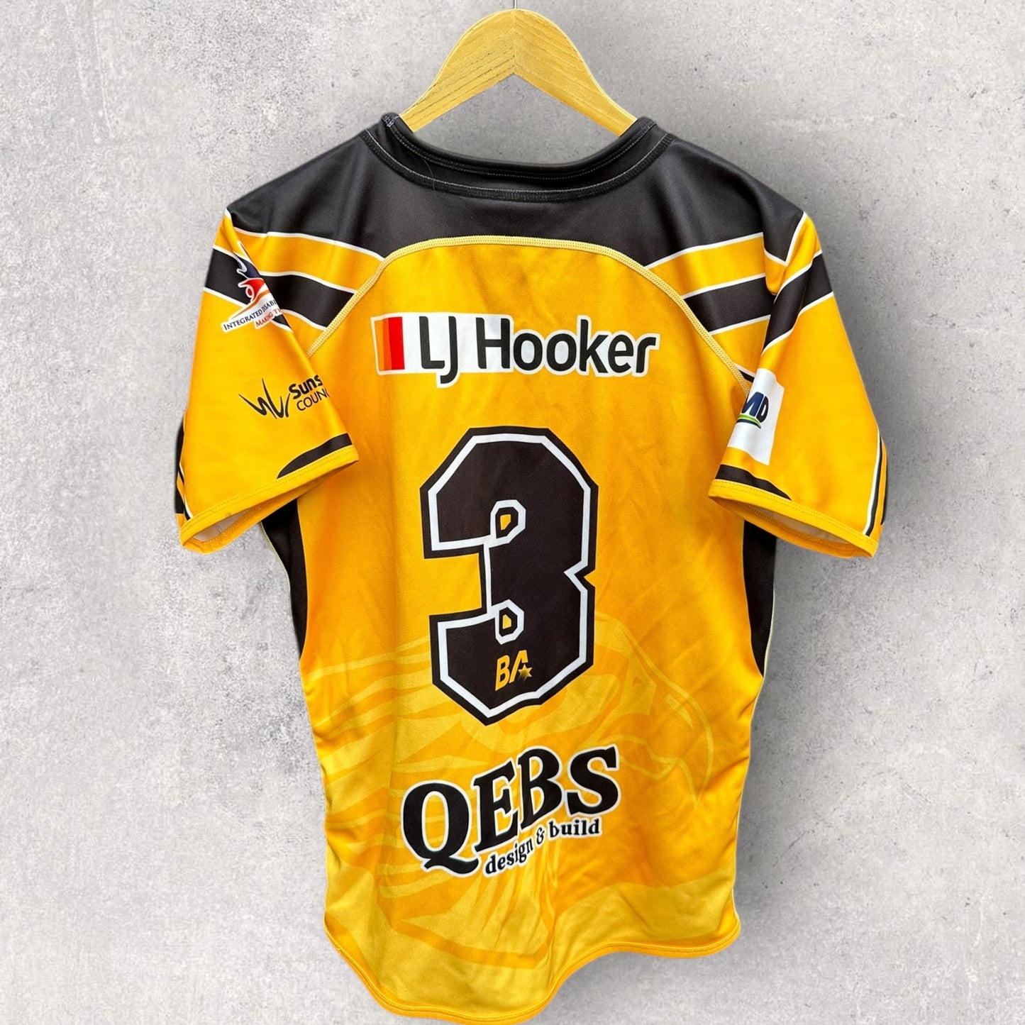 SUNSHINE COAST FALCONS 2025 BMD PREMIERSHIP LADIES MATCH WORN JERSEY
