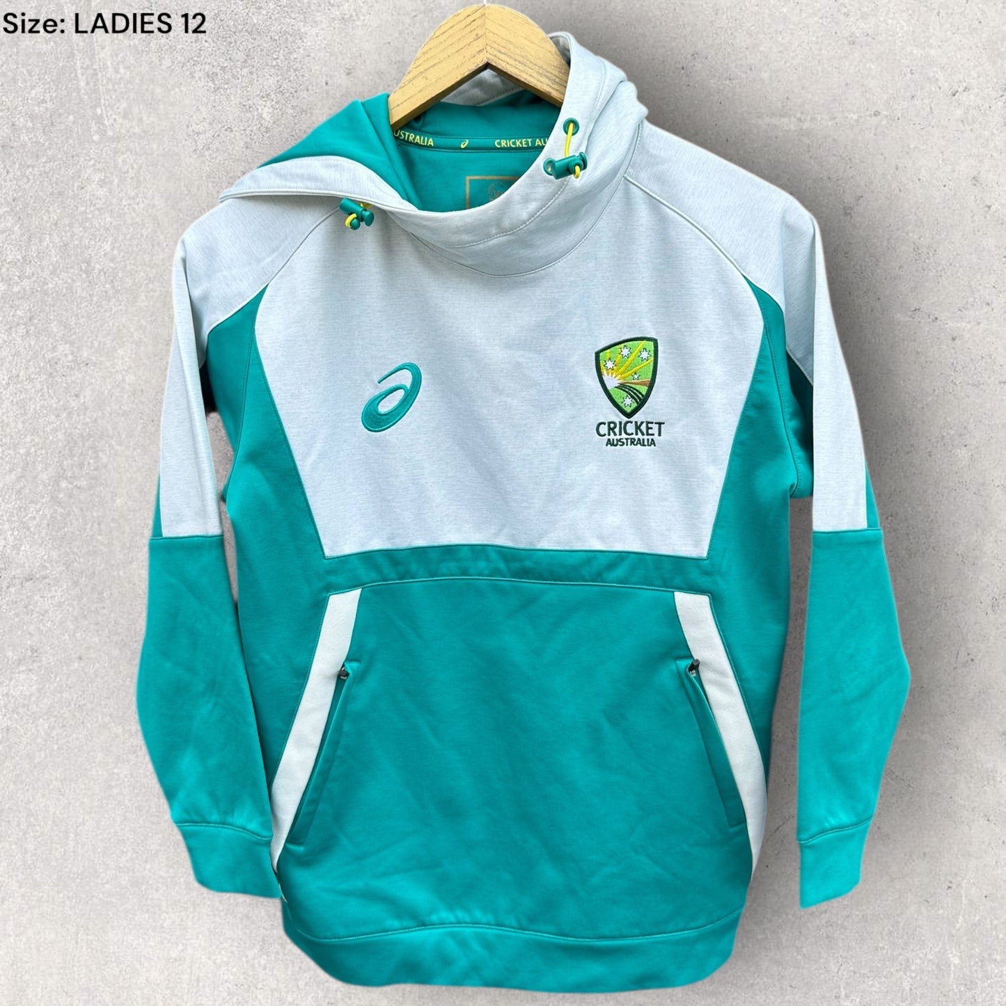 CRICKET AUSTRALIA LADIES ASICS HOODED JUMPER