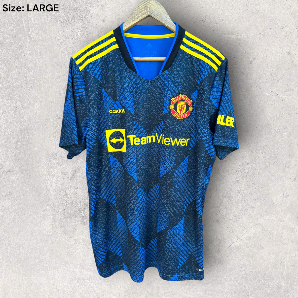 Cristiano Ronaldo Manchester United 2021-2022 Adidas Third Football Jersey