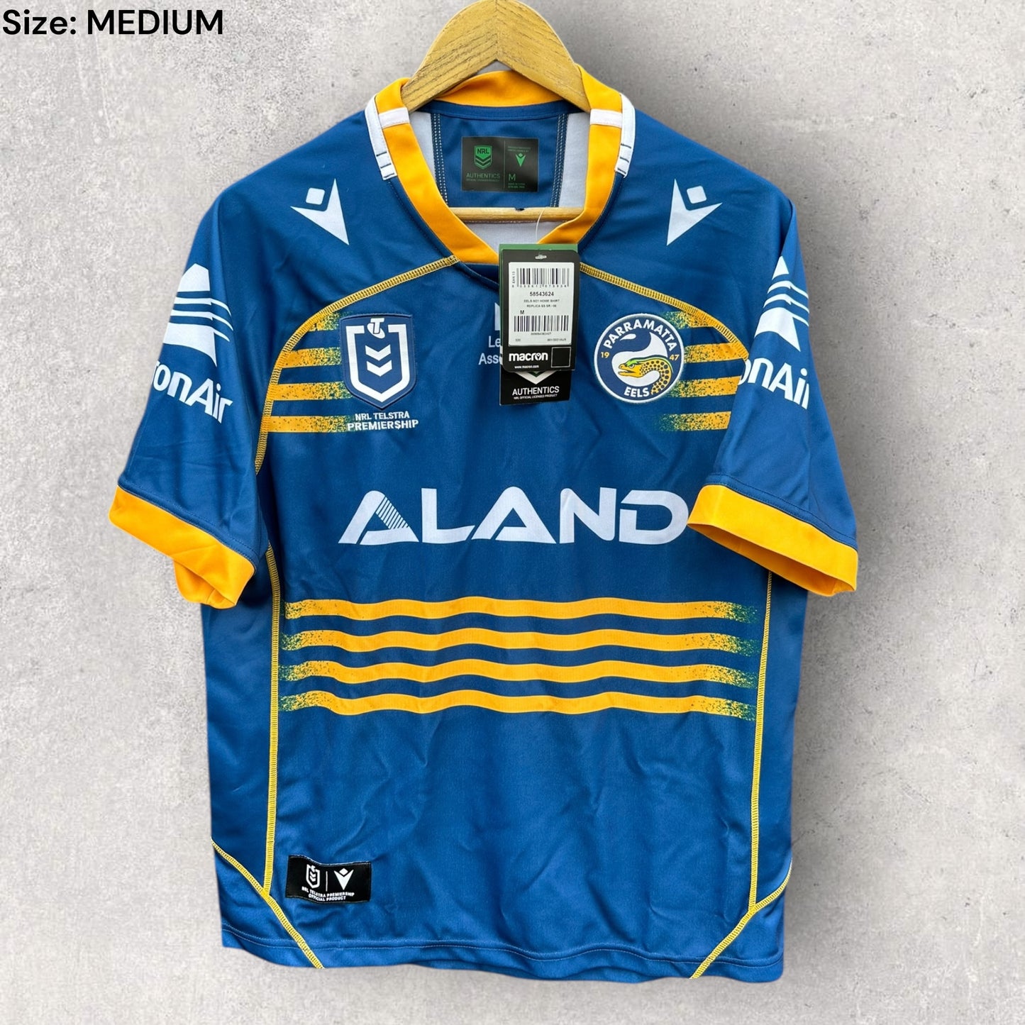 Parramatta Eels 2021 Macron Home NRL Jersey Brand New