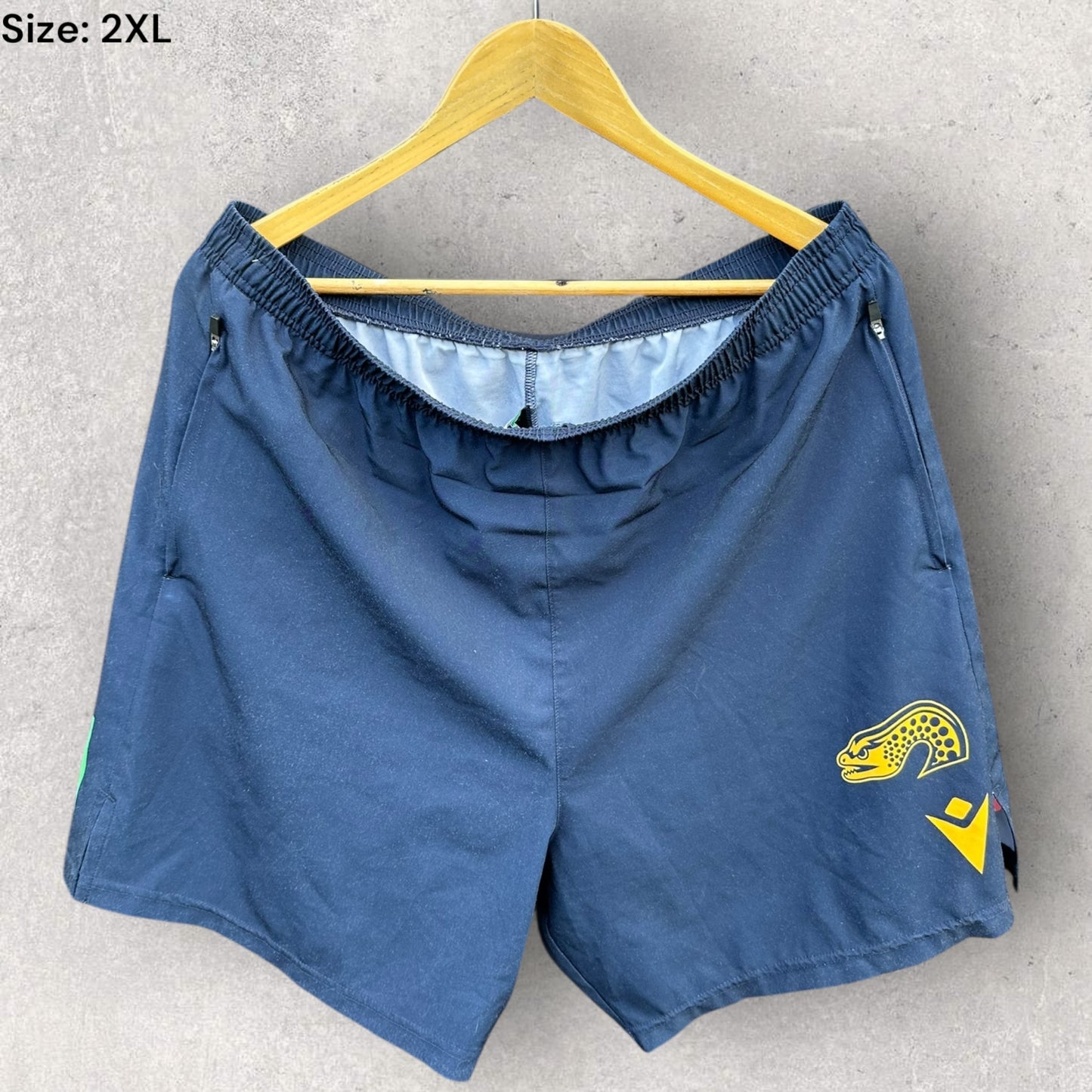 PARRAMATTA EELS MACRON BLUE TRAINING SHORTS