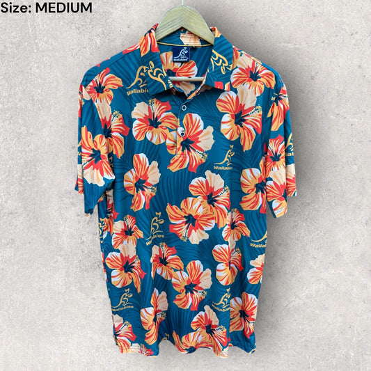 AUSTRALIAN WALLABIES HAWAIIAN SHORT SLEEVE SHIRT