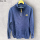 RM WILLIAMS STOCKYARD CHEST ZIP BLUE JUMPER