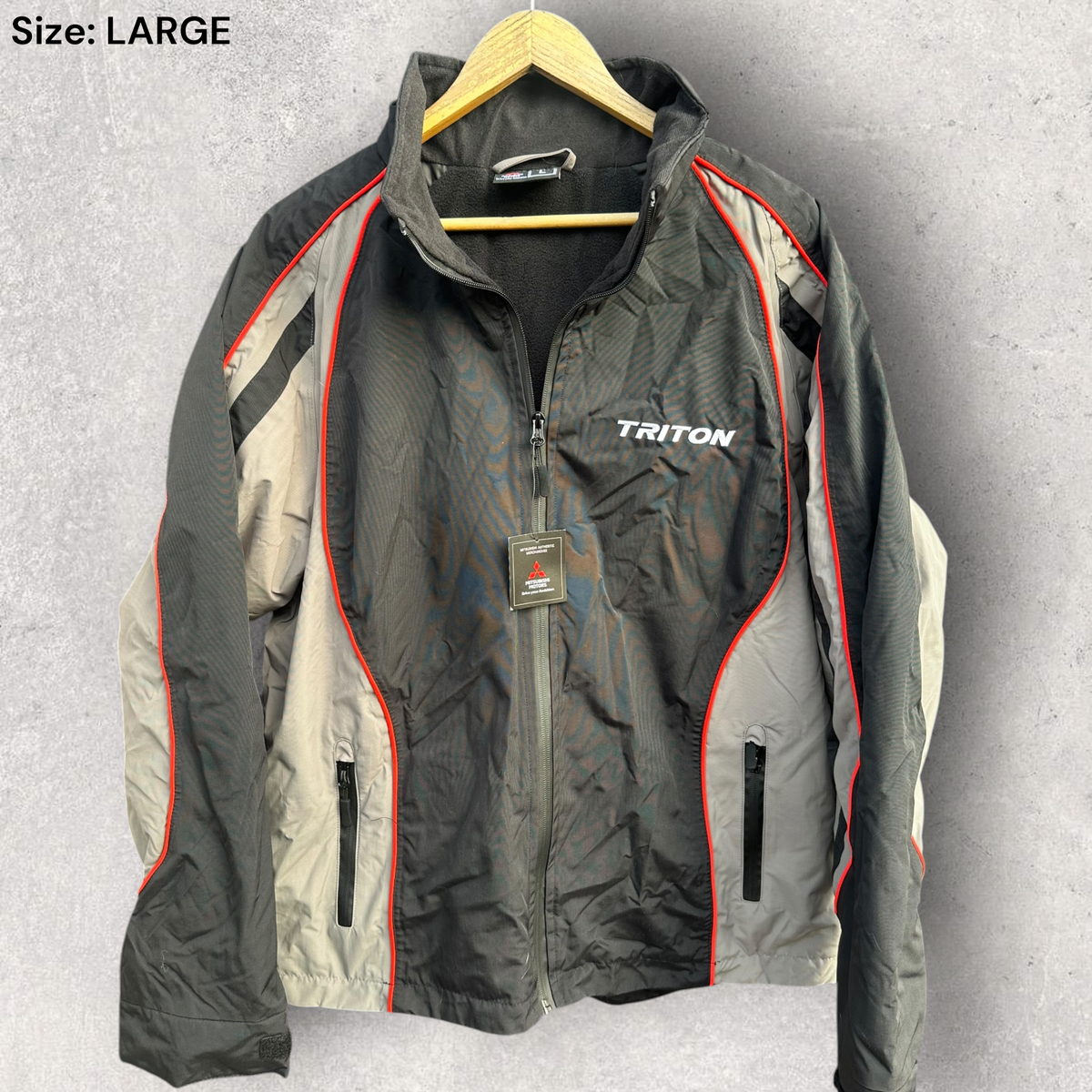 Mitsubishi Triton Hooded Black Jacket