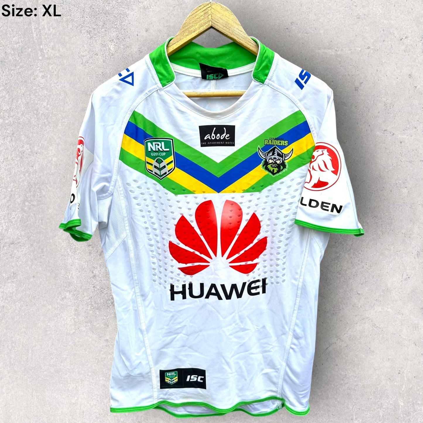 Canberra Raiders Holden Cup U20s ISC Match Worn Jersey Jack Murchie