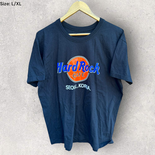 HARD ROCK CAFE SEOUL KOREA BLACK T-SHIRT