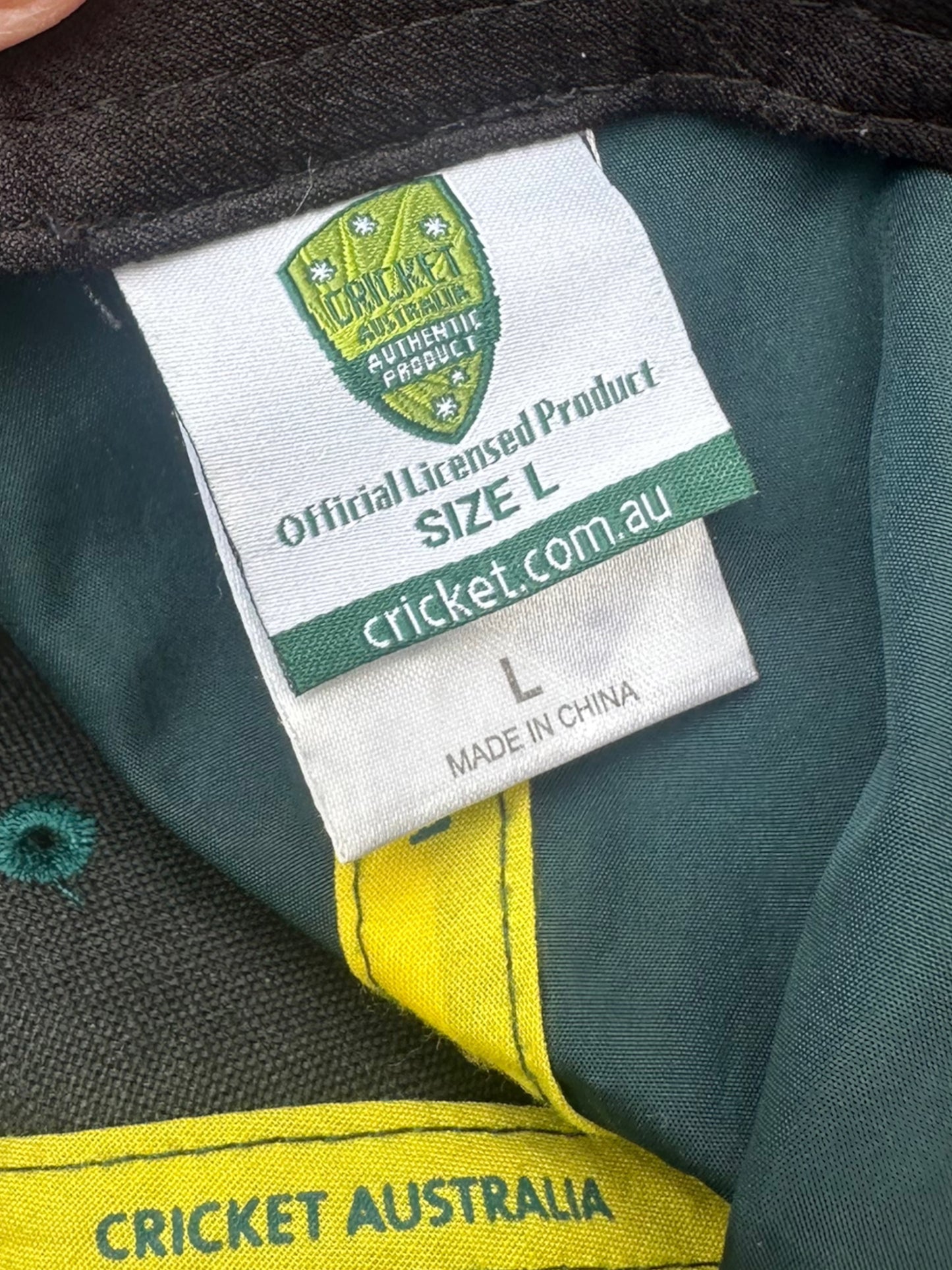 CRICKET AUSTRALIA ODI ASICS GREEN TRAINING CRICKET HAT