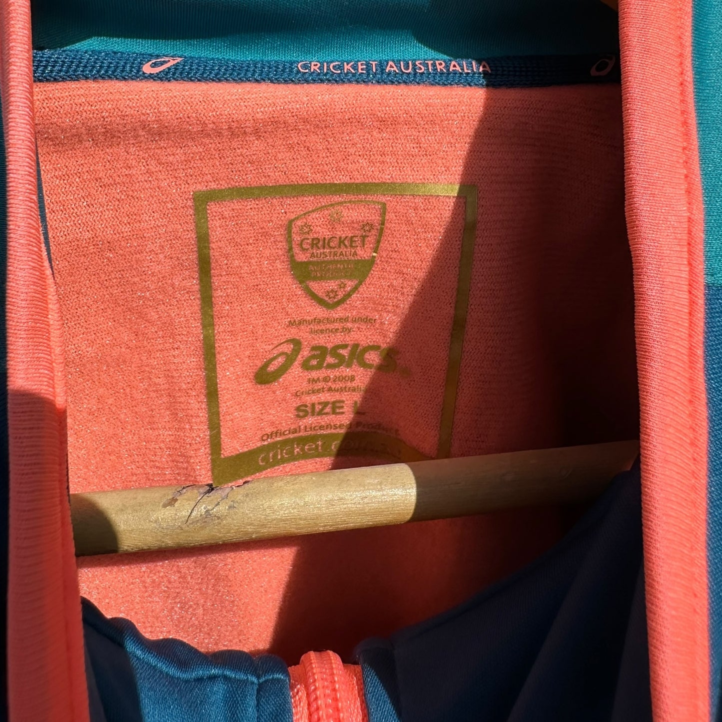 CRICKET AUSTRALIA ASICS 2024 PLAYER ISSUED TRACK JACKET HENRY THORNTON