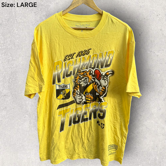 Richmond Tigers Mitchell & Ness Yellow AFL Shirt