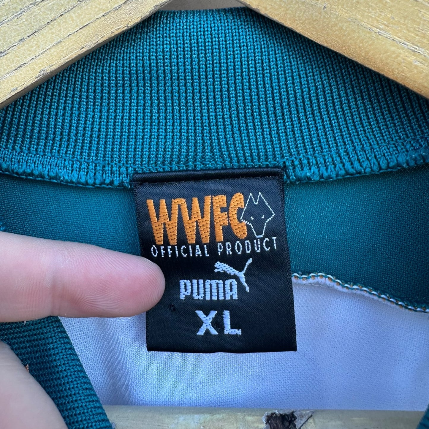 WOLVERHAMPTON WANDERERS PUMA 1997-1998 AWAY VINTAGE FOOTBALL JERSEY