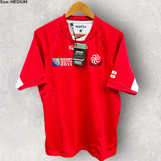 GEORGIA 2011 RUGBY WORLD CUP JERSEY BRAND NEW WITH TAGS