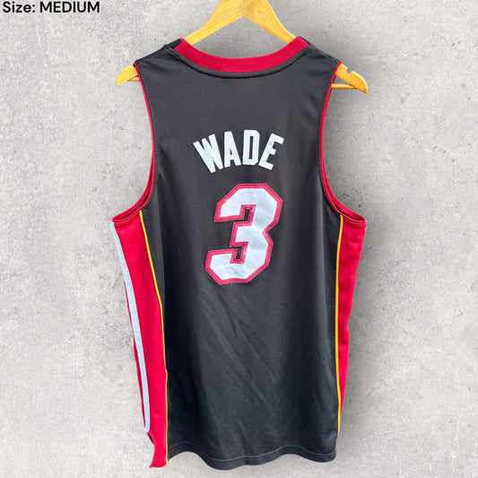 DWAYNE WADE MIAMI HEAT ADIDAS NBA BLACK SWINGMAN JERSEY