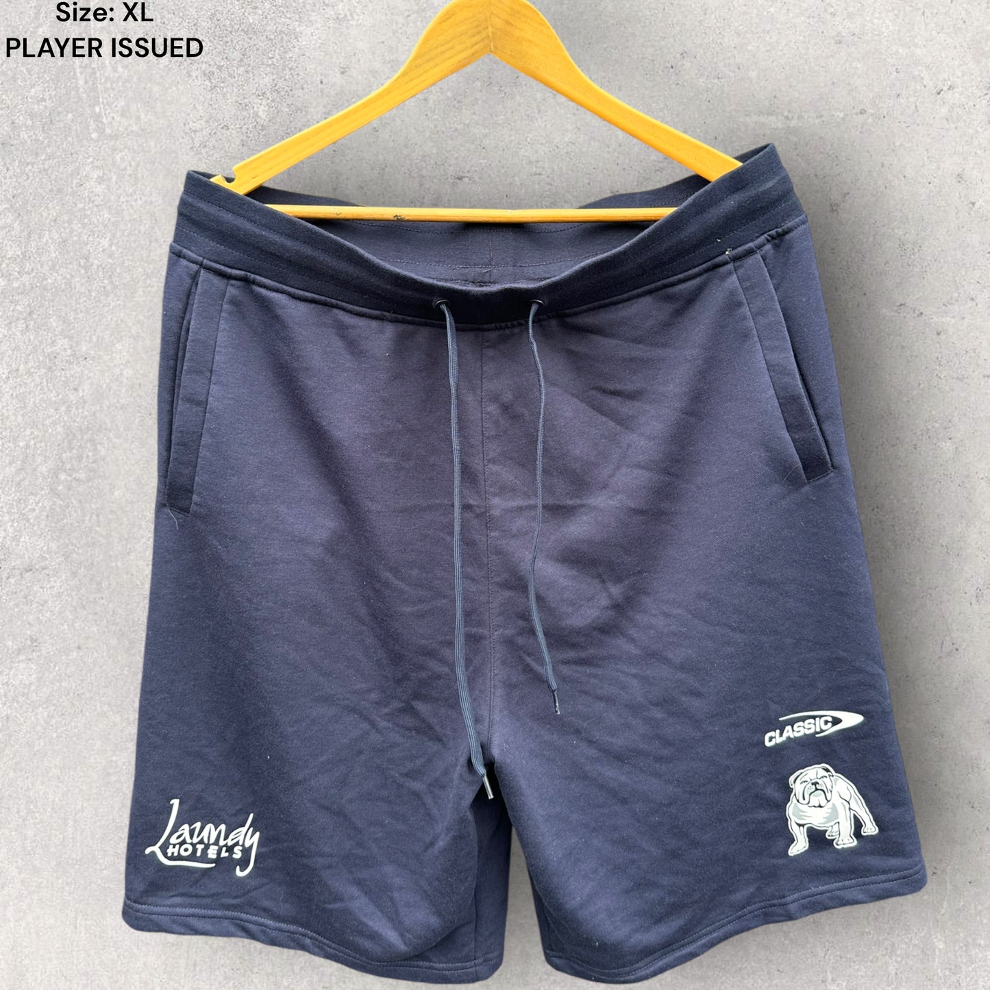 CANTERBURY BULLDOGS PLAYER ISSUED SWEAT SHORTS