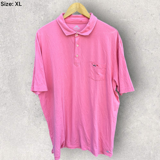 PETER MILLAR SEASIDE WASH PINK GOLF POLO SHIRT