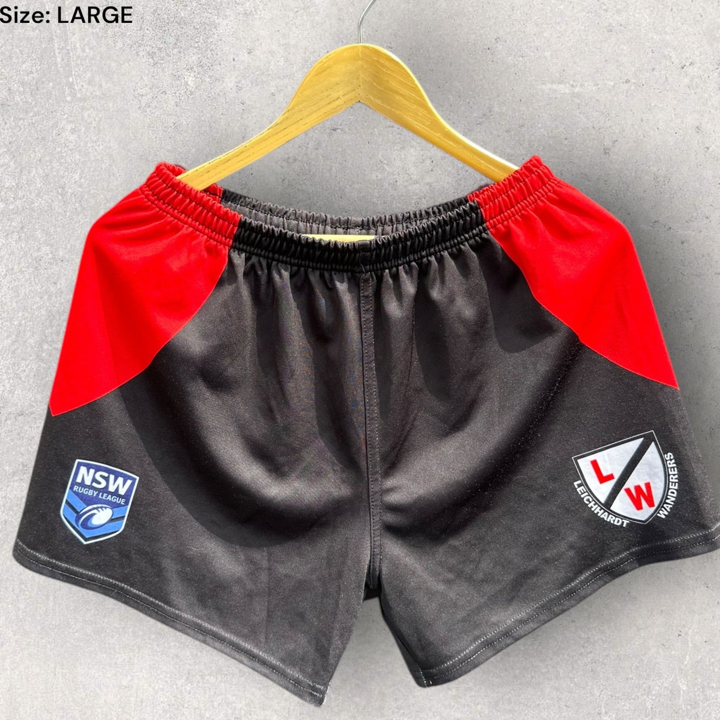 LEICHHARDT WANDERERS LOCAL RUGBY LEAGUE MATCH SHORTS