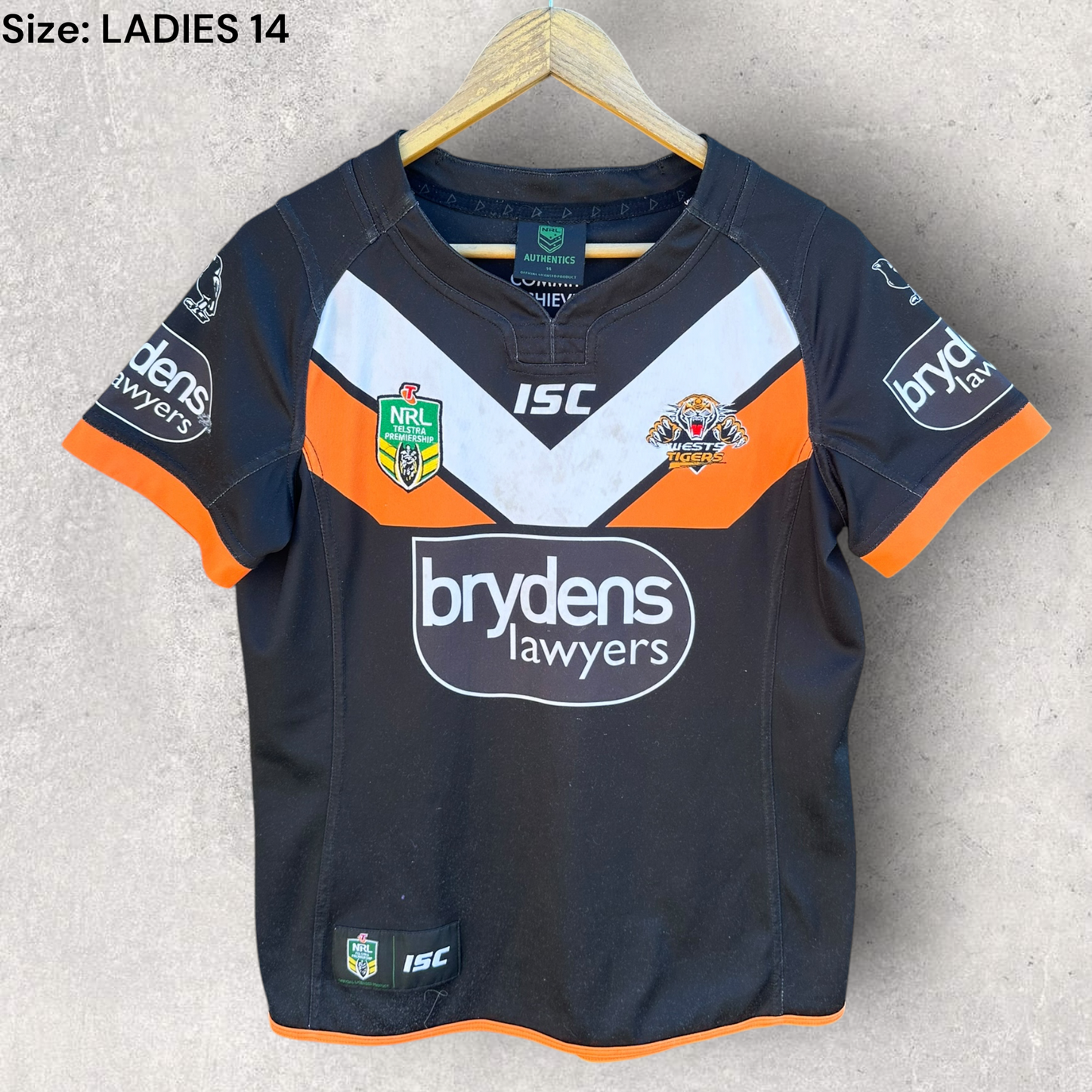 Wests Tigers 2016 Home Ladies Rugby League NRL Jersey