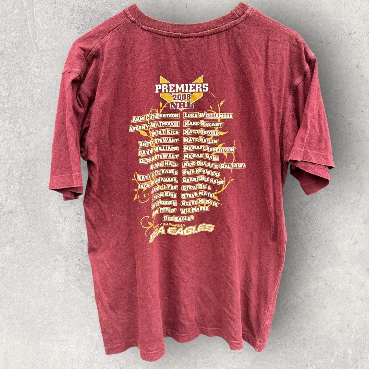 Manly Warringah Sea Eagles 2008 Premiers Nrl T-Shirt