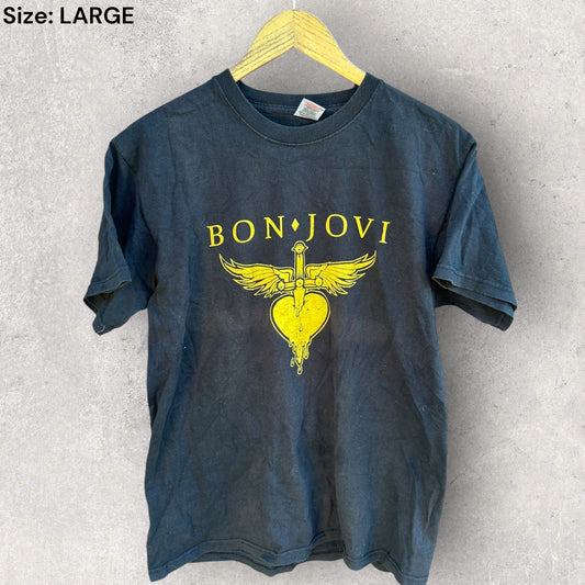 BON JOVI 2010 THE CIRCLE TOUR BAND T-SHIRT