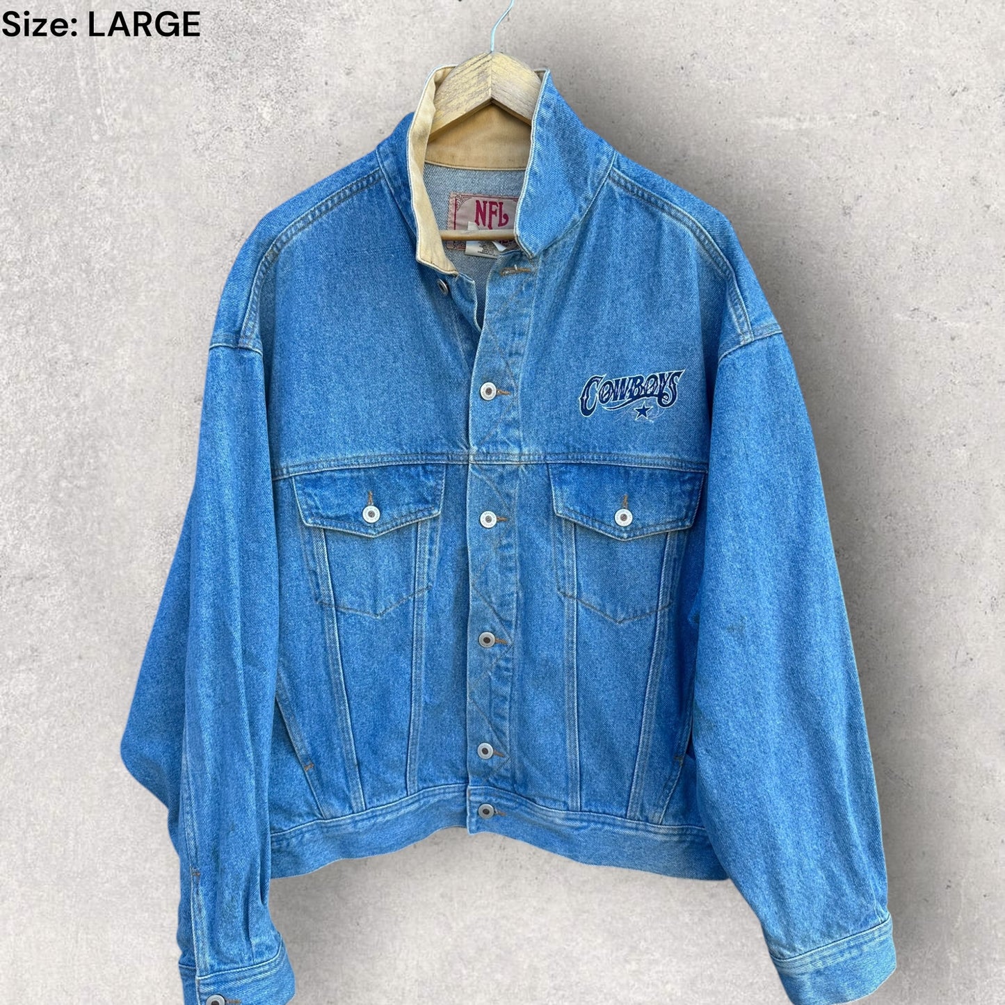 DALLAS COWBOYS VINTAGE NFL DENIM JACKET