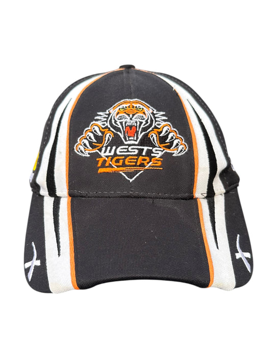 WESTS TIGERS X-BLADES BLACK BASEBALL HAT