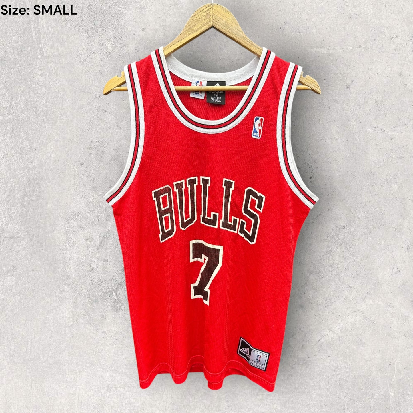 Tony Kukoc Chicago Bulls Adidas NBA Basketball Vintage Jersey