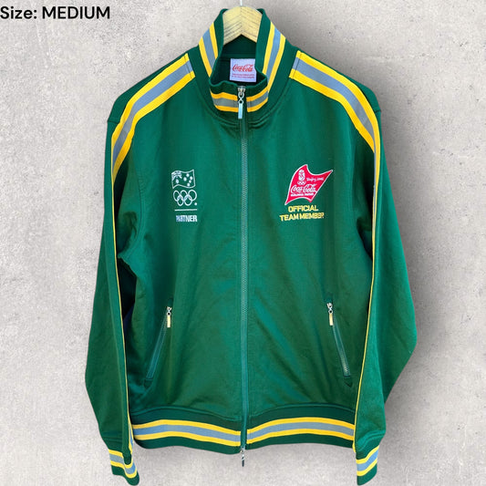 Beijing 2008 Olympic Games Team Coca Cola Green Full Zip Jacket