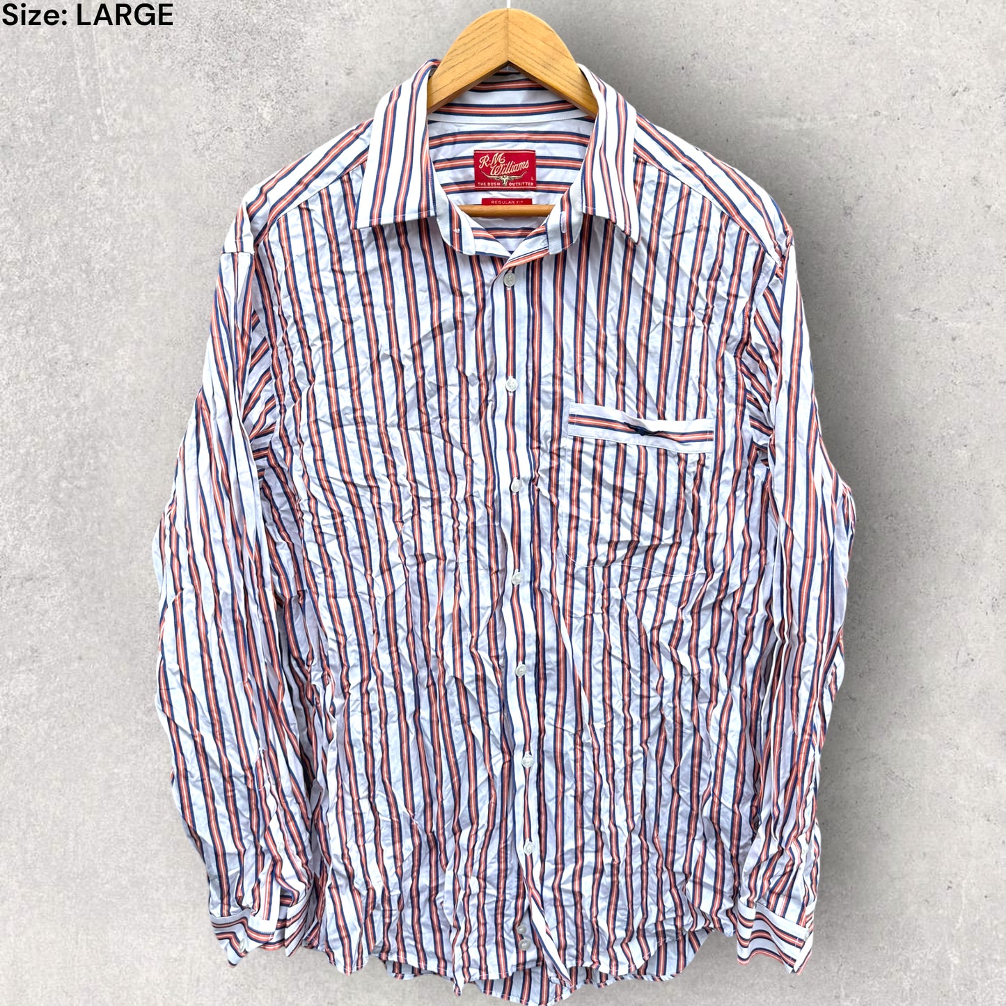 RM WILLIAMS VINTAGE STRIPPED DRESS SHIRT