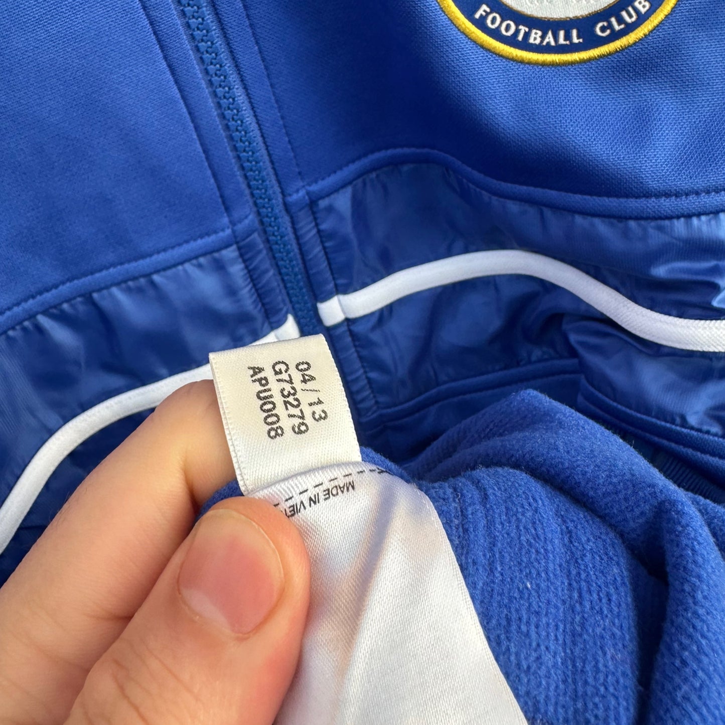 CHELSEA FC 2013 ADIDAS BLUE TRACK JACKET