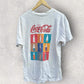 COCA COLA WHITE VINTAGE SHORT SLEEVE SHIRT