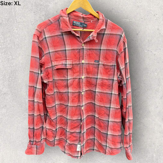 RALPH LAUREN POLO LONG SLEEVE BUTTON UP SHIRT