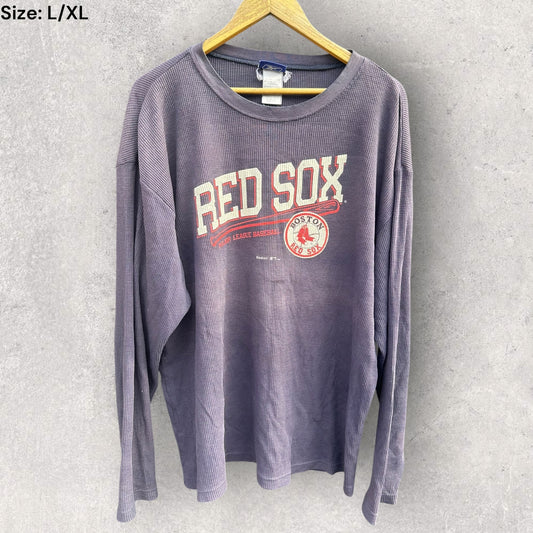 Boston Redsox Reebok MLB Long Sleeve Vintage Shirt