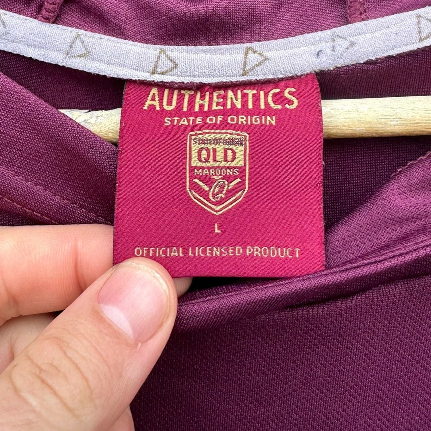Queensland Maroons ISC Hooded Long Sleeve Shirt