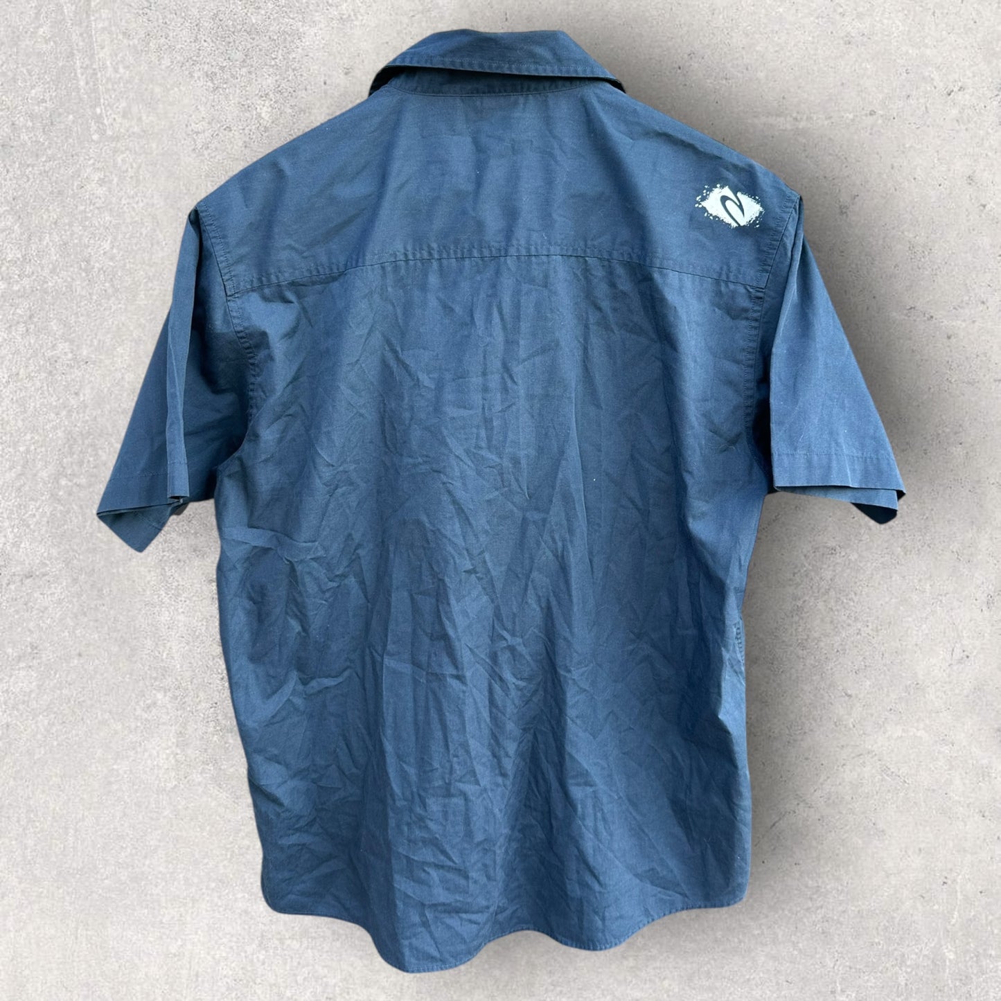 Ripcurl blue button up short sleeve shirt