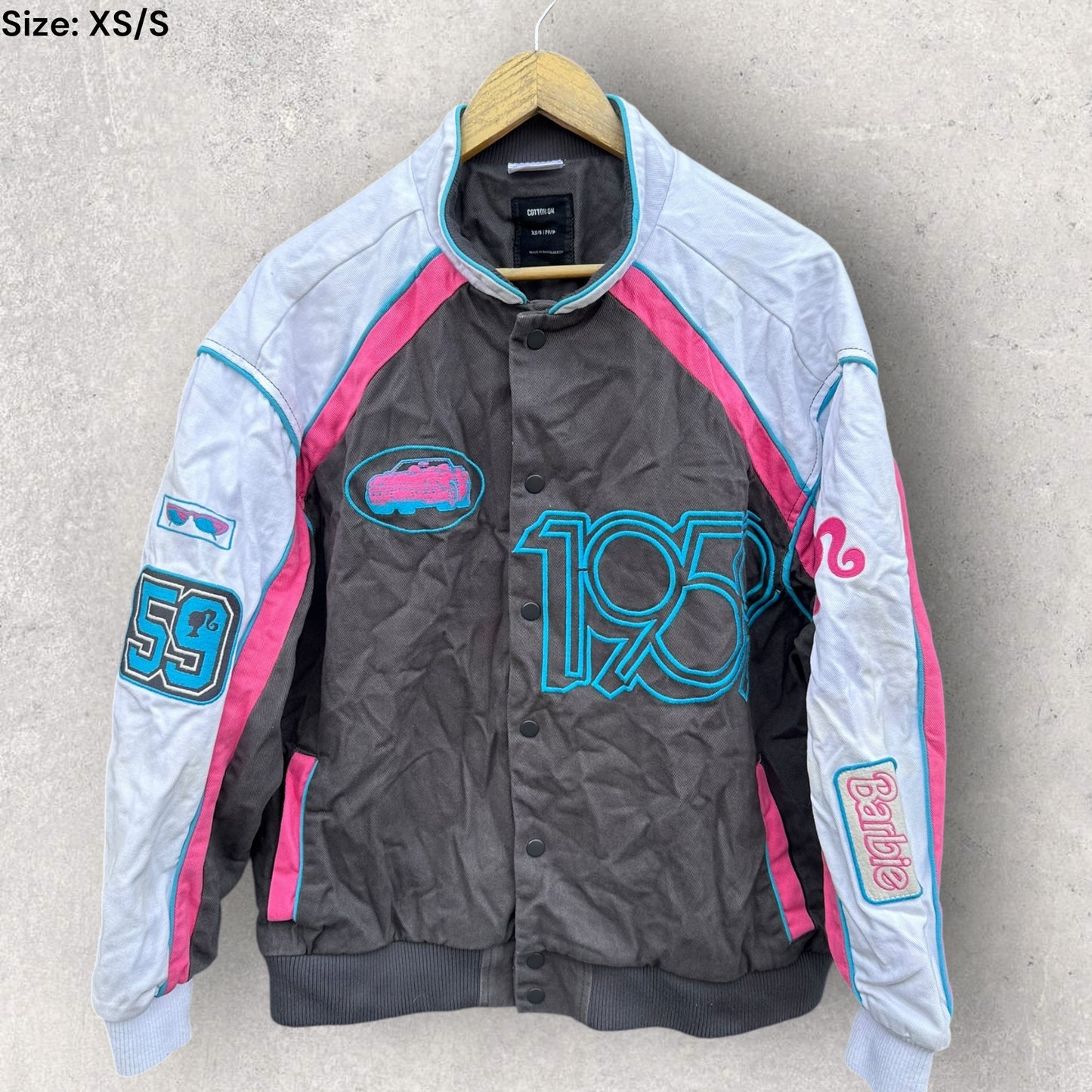 BARBIE BIKERS STYLE OVERSIZED JACKET