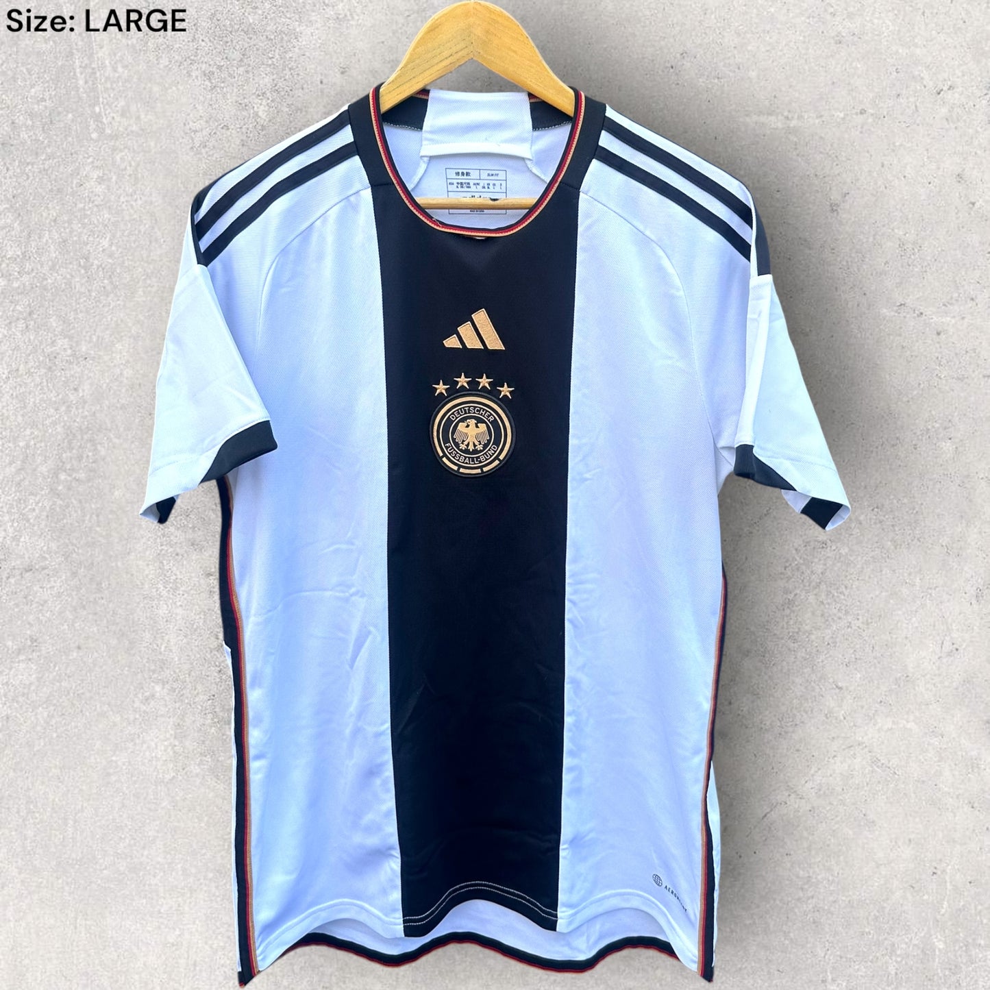 GERMANY 2022 ADIDAS WHITE FOOTBALL JERSEY