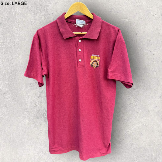 BRISBANE BRONCOS NSW RUGBY LEAGUE VINTAGE POLO SHIRT