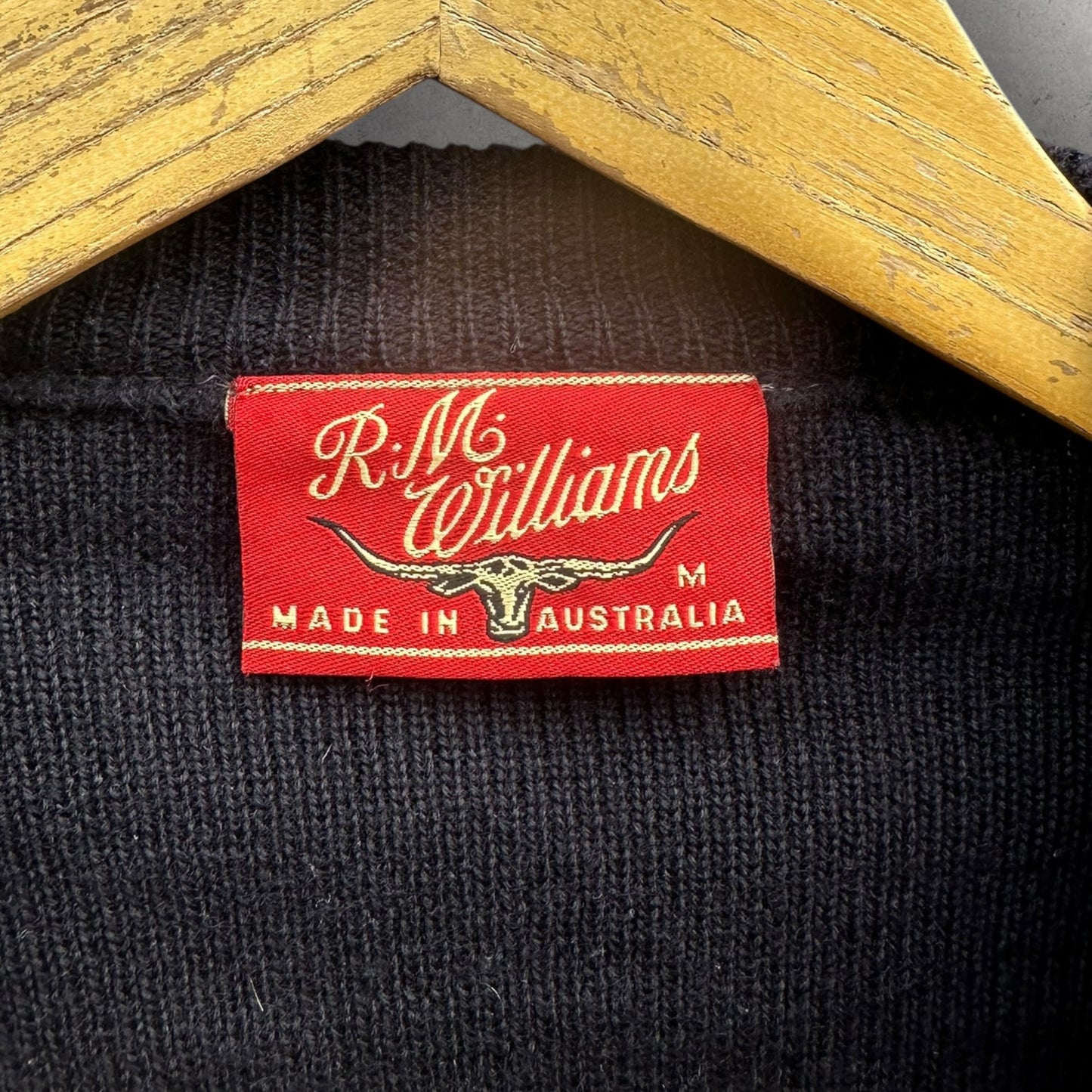 RM Williams Vintage Blue Pullover Jumper
