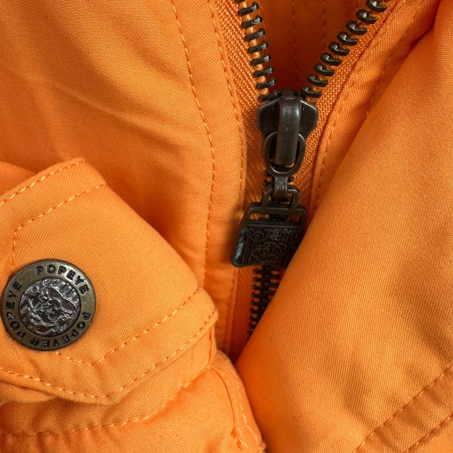 POP EYE VINTAGE ORANGE FULL ZIP JACKET