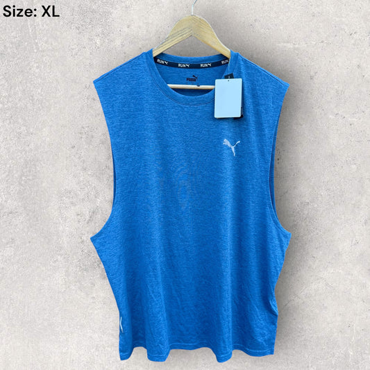 PUMA BLUE RUNNING SINGLET BRAND NEW WITH TAGS