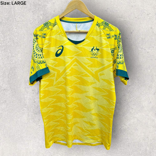 AUSTRALIAN OLYMPIC GAMES ASICS INDIGENOUS TRAINING SHIRT