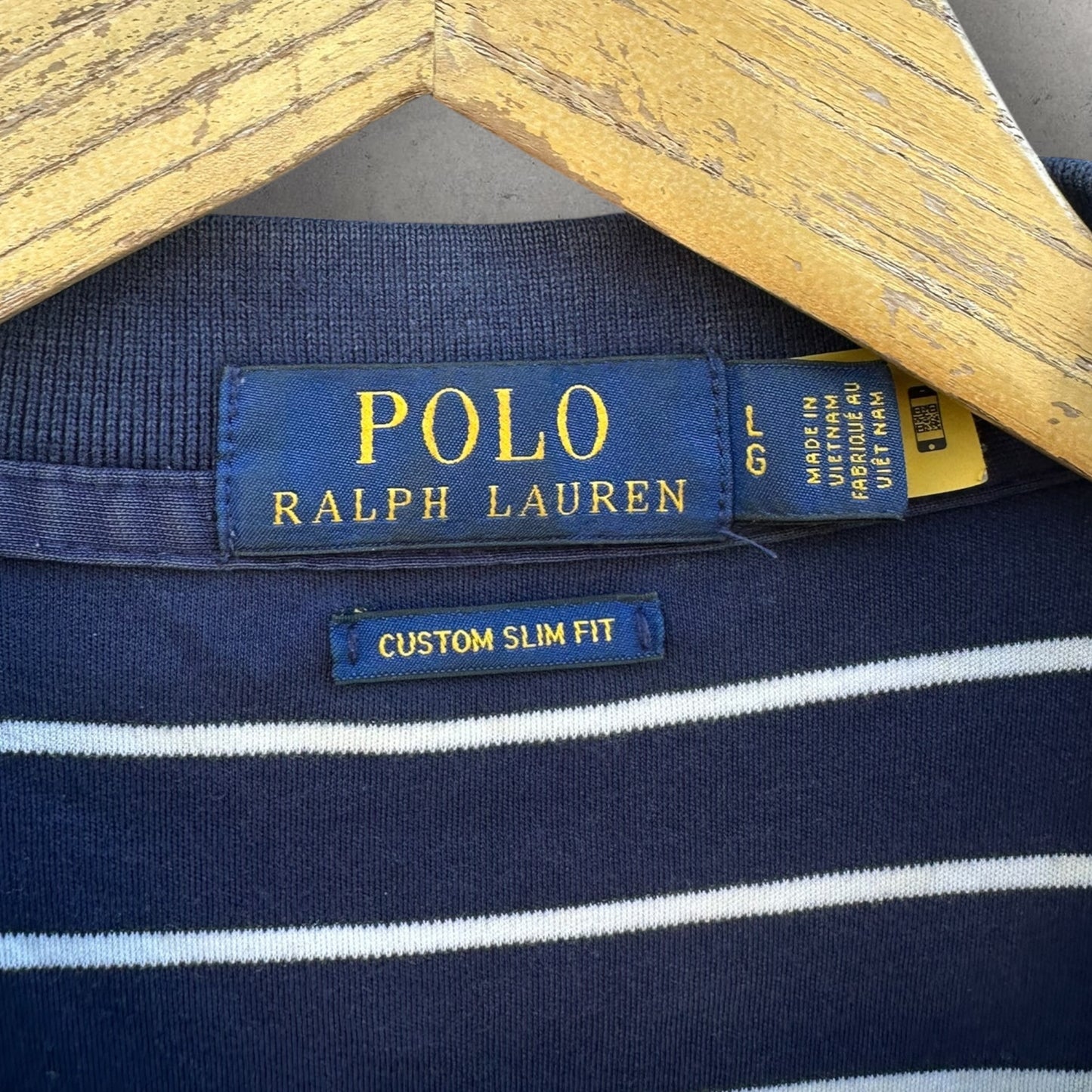 RALPH LAUREN POLO BLUE STRIPPED SHIRT