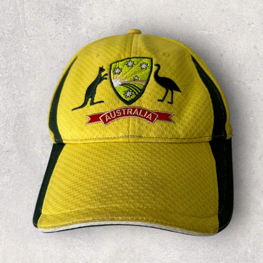 AUSTRALIA CRICKET TEAM ASICS YELLOW TRAINING HAT