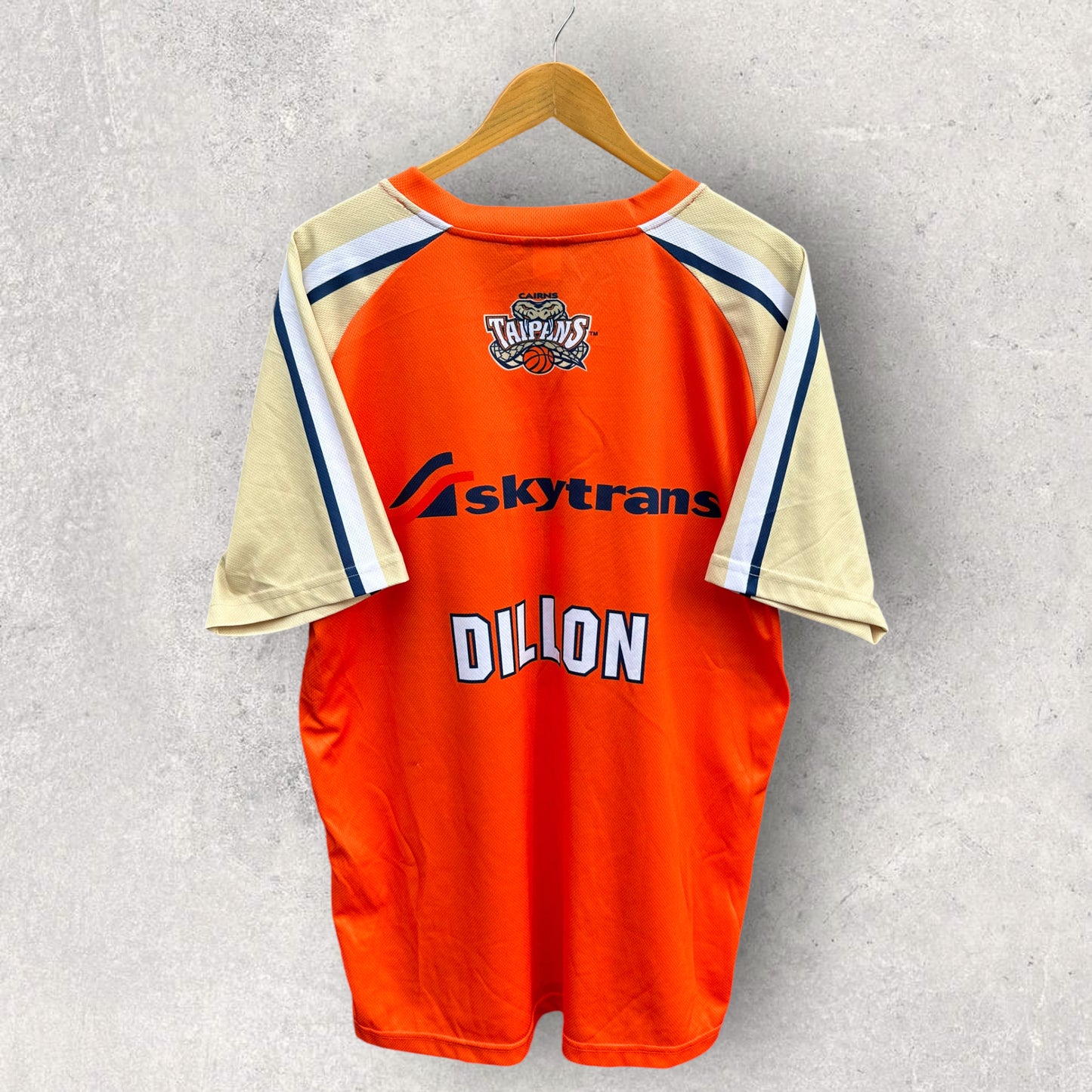 CAIRNS TAIPANS DANIEL DILLON PLAYER WORN WARMUP JERSEY