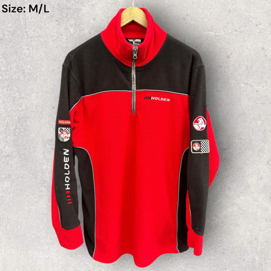 HOLDEN MOTORSPORT VINTAGE CHEST ZIP FLEECE JUMPER