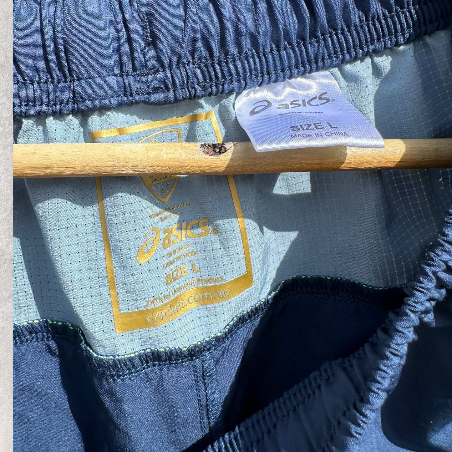 CRICKET AUSTRALIA ASICS 2025 PLAYER ISSUED TRAINING SHORTS HENRY THORNTON